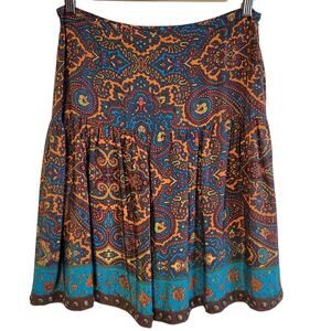 Floral Mandala Boho Skirt Studs Fairy Grunge Indie Sleaze Festival Hippie Size 6